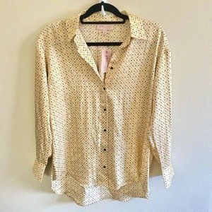 SOLD NWT Philosophy Yellow Polka Dot Blouse Small